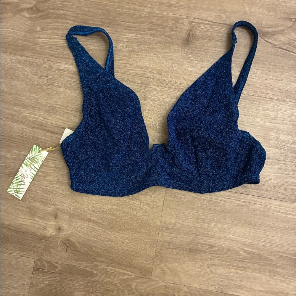 Sparkling Dark Blue Bikini Set - Picture 2 of 9